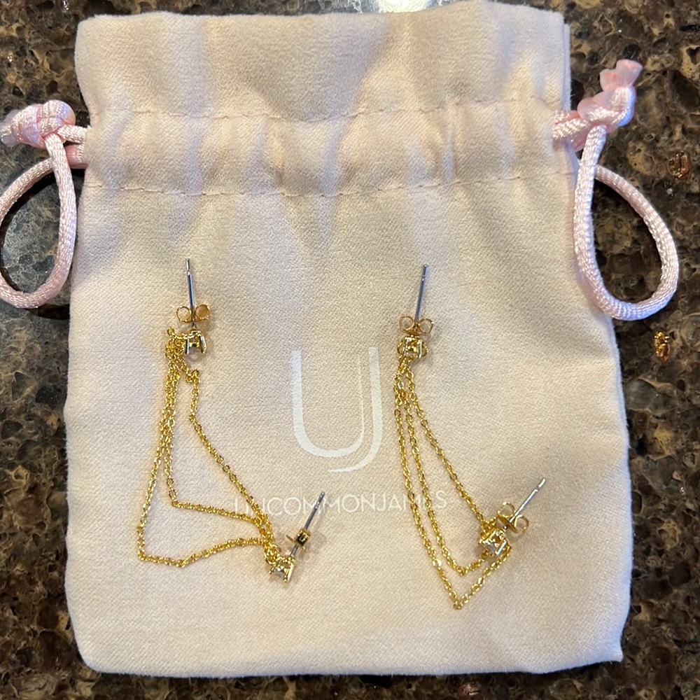 Uncommon James Triple Chain Ear Climber